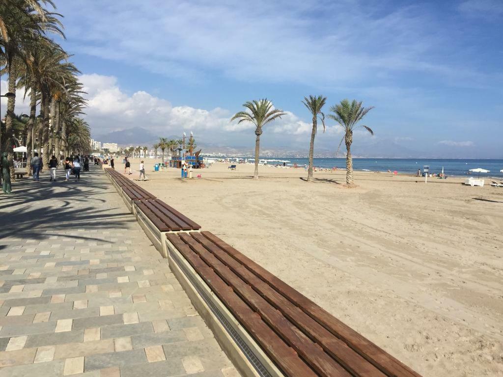1A Linea Playa San Juan. Vistas. Piscina. Bbq. Gym Lägenhet El Campello Exteriör bild